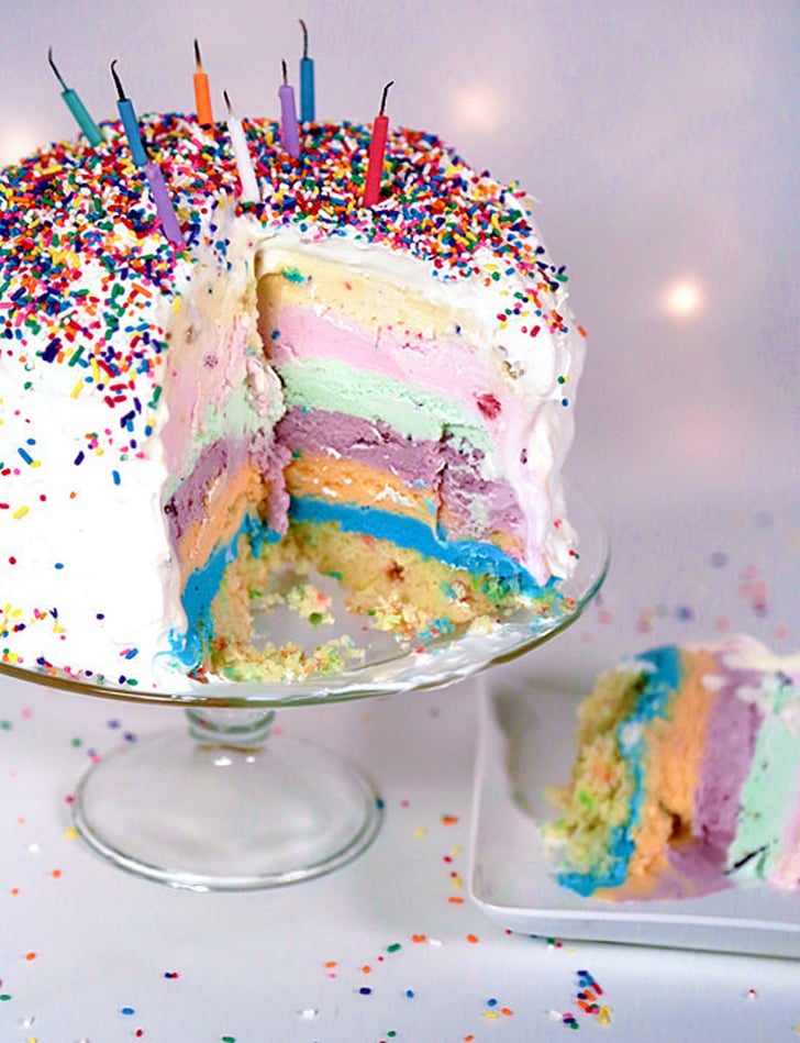 Funfetti Ice Cream Cake Rainbow Desserts POPSUGAR Food Photo 24