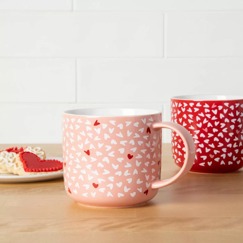 Stoneware Hearts Mugs