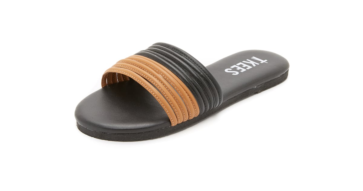 tkees leather slides