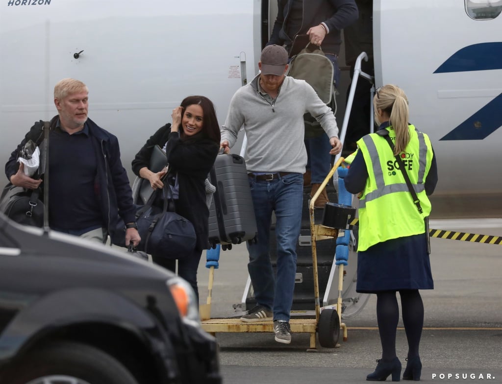 Prince Harry and Meghan Markle at Airport in Canada Pictures