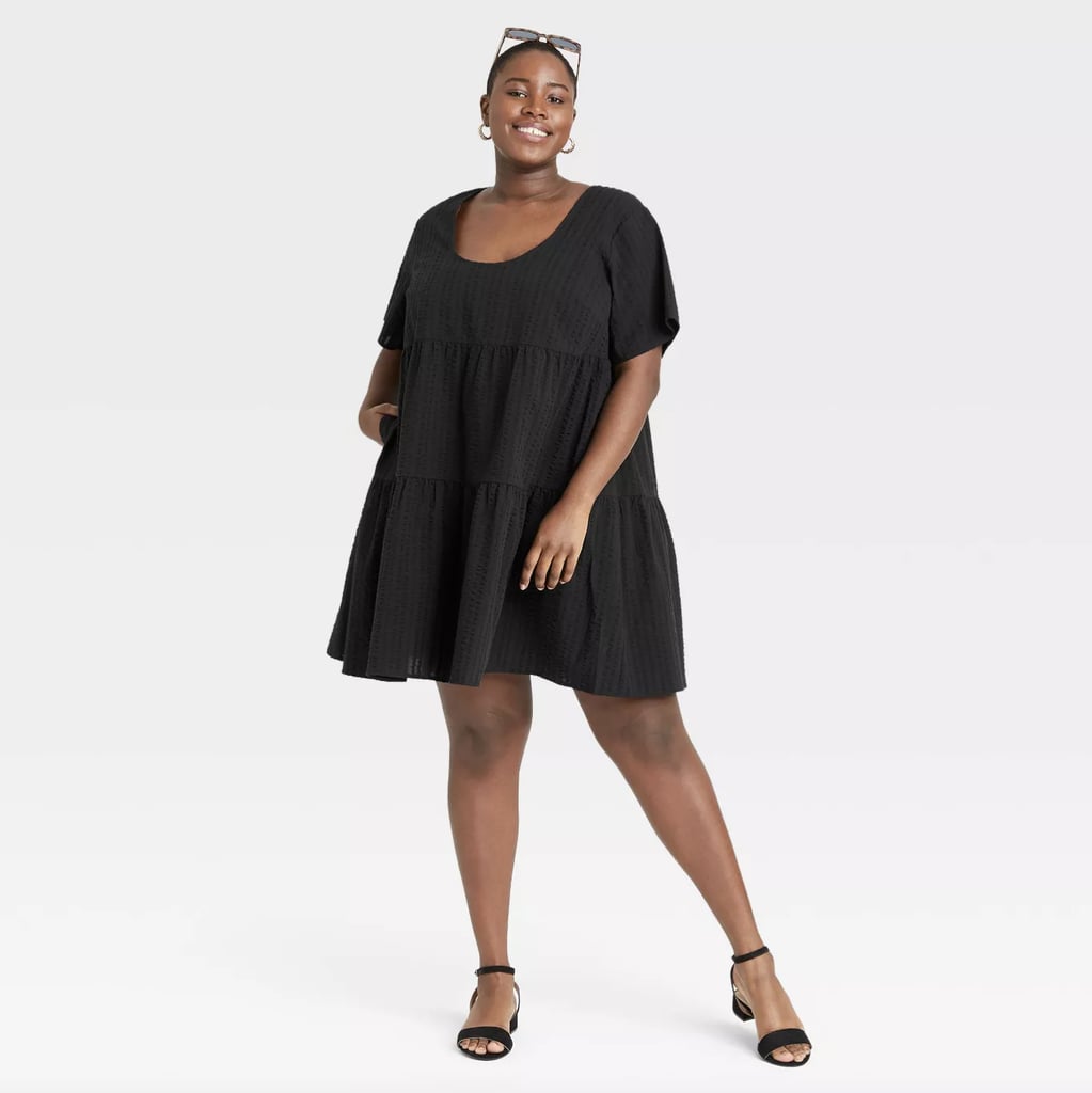 A New Day Short Sleeve Tiered Dress