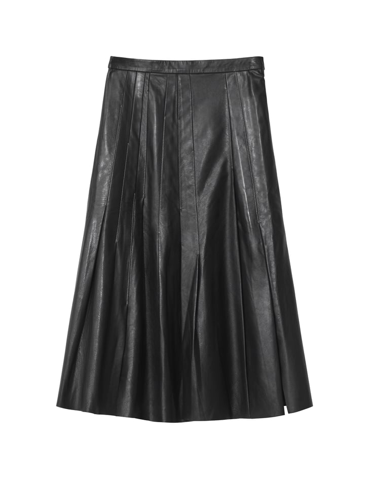 H&M Knee-Length Leather Skirt | H&M Fall 2018 Studio Collection ...