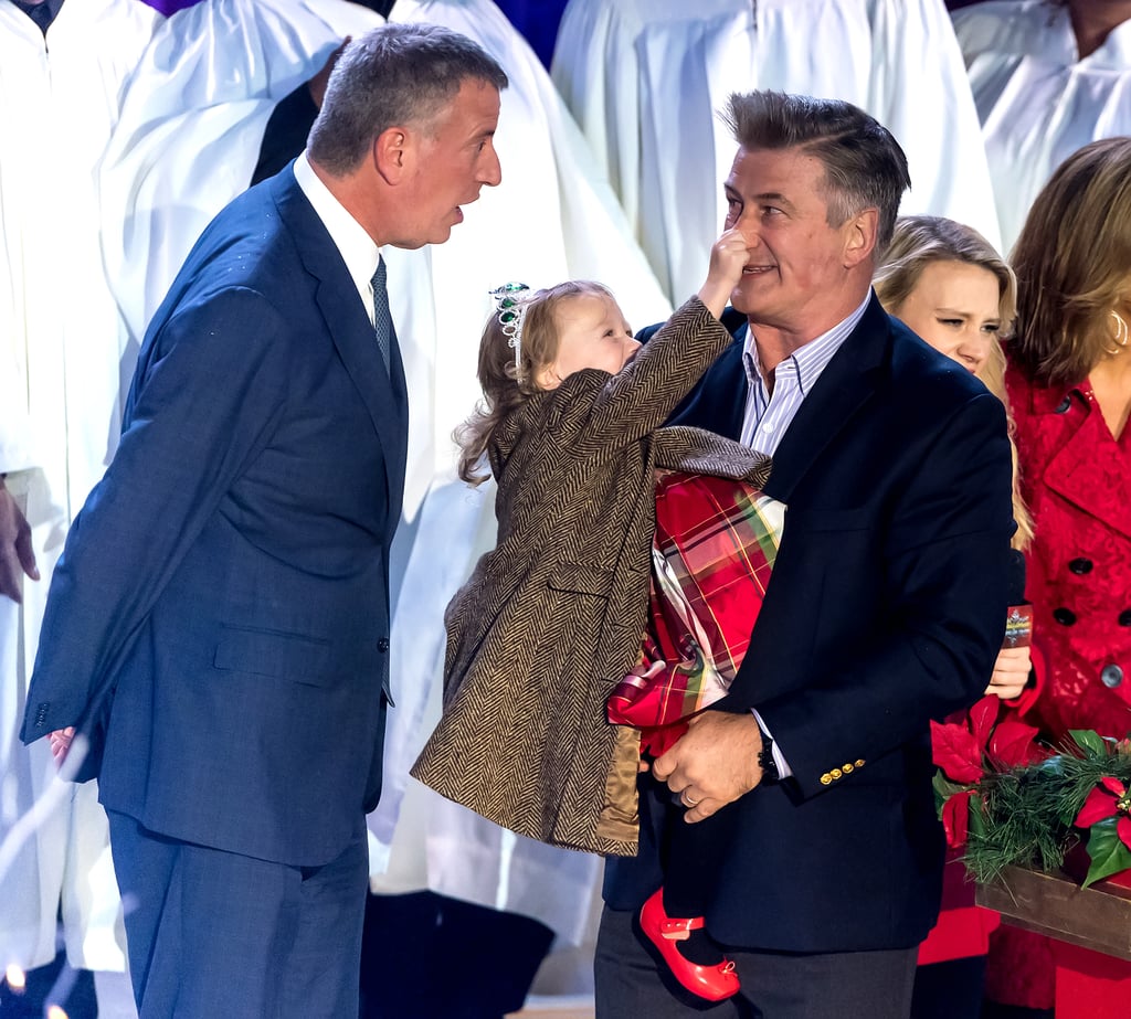 Alec Baldwin's Daughter at NYC Christmas Tree Lighting 2016