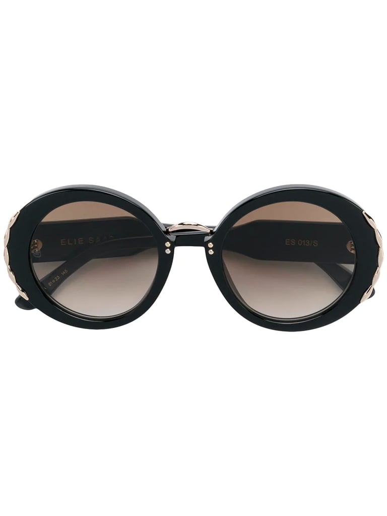 Elie Saab Round Tinted Sunglasses