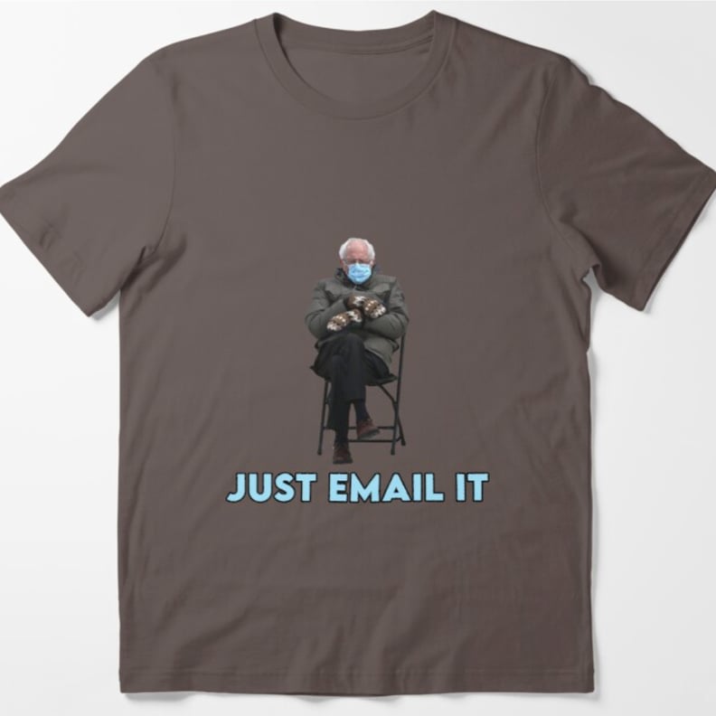 Bernie Sanders Mittens Meme "Just Email It" Essential T-Shirt