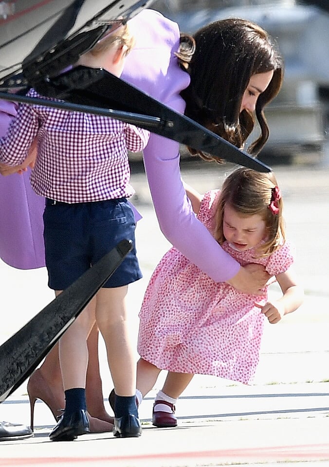 Princess Charlotte had a heartbreaking little tantrum on the very last day of the royal family's tour, but she still managed to shake hands like the total trooper that she is.