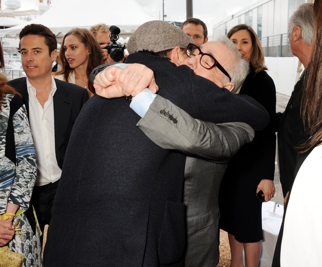 Leonardo DiCaprio hugged Martin Scorsese at a special event for Silence.
Leonardo DiCaprio hugged Martin Scorsese at a special event for Silence.
