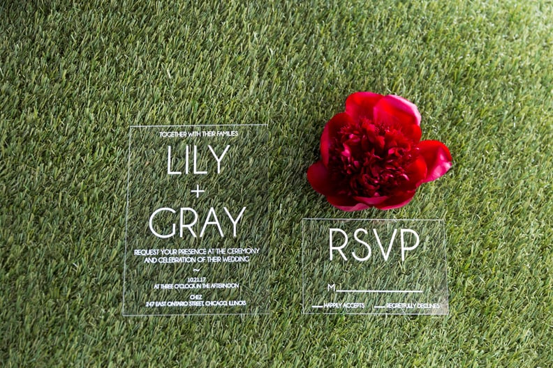 Modern and Simple Wedding Invitation