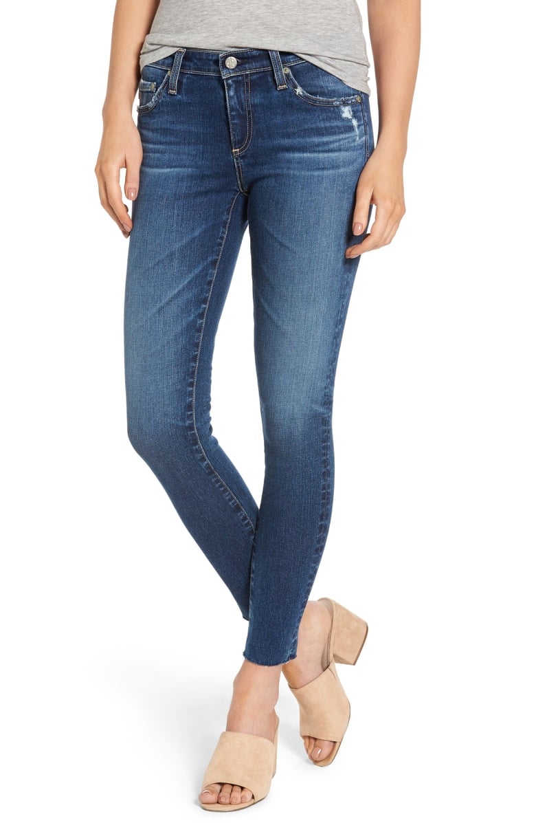 AG The Legging Raw Hem Ankle Skinny Jeans