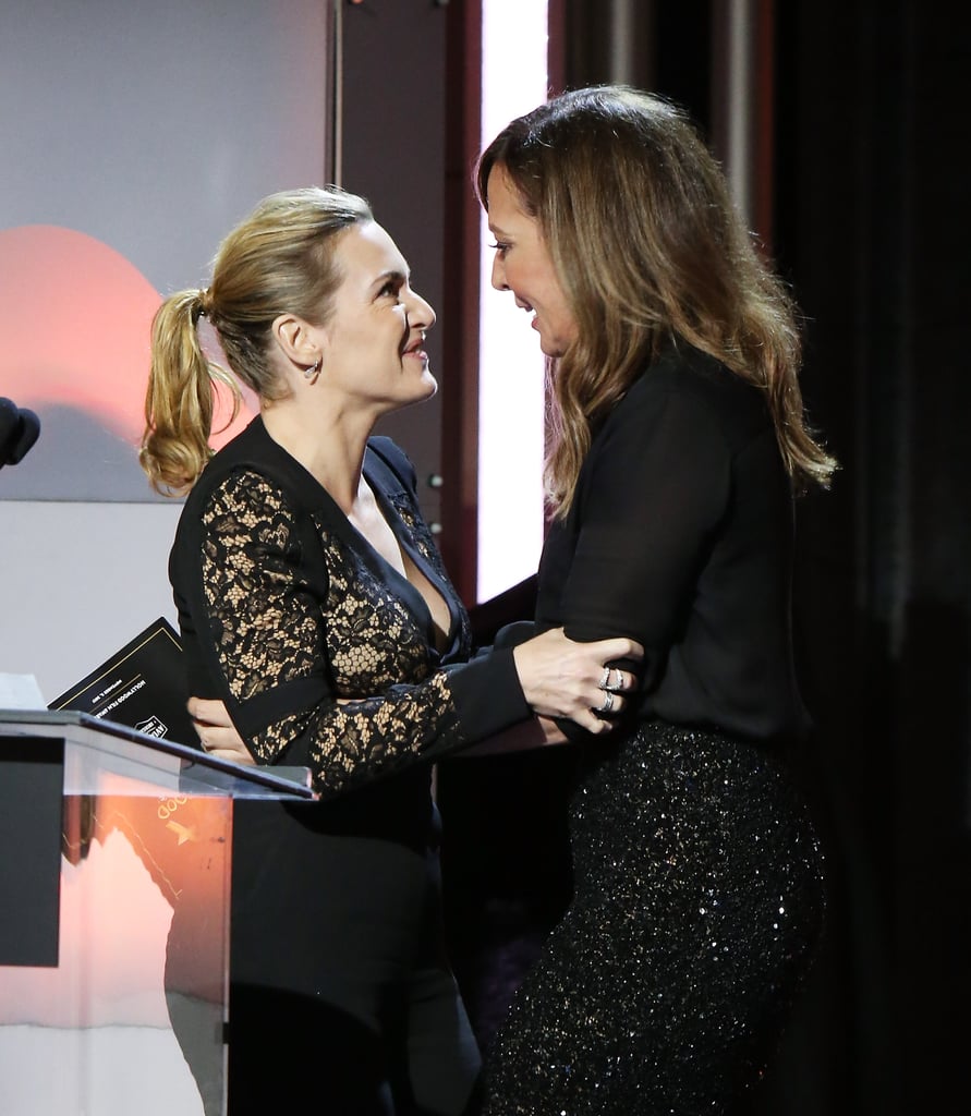 Kate Winslet and Allison Janney Kiss at Hollywood Film Award