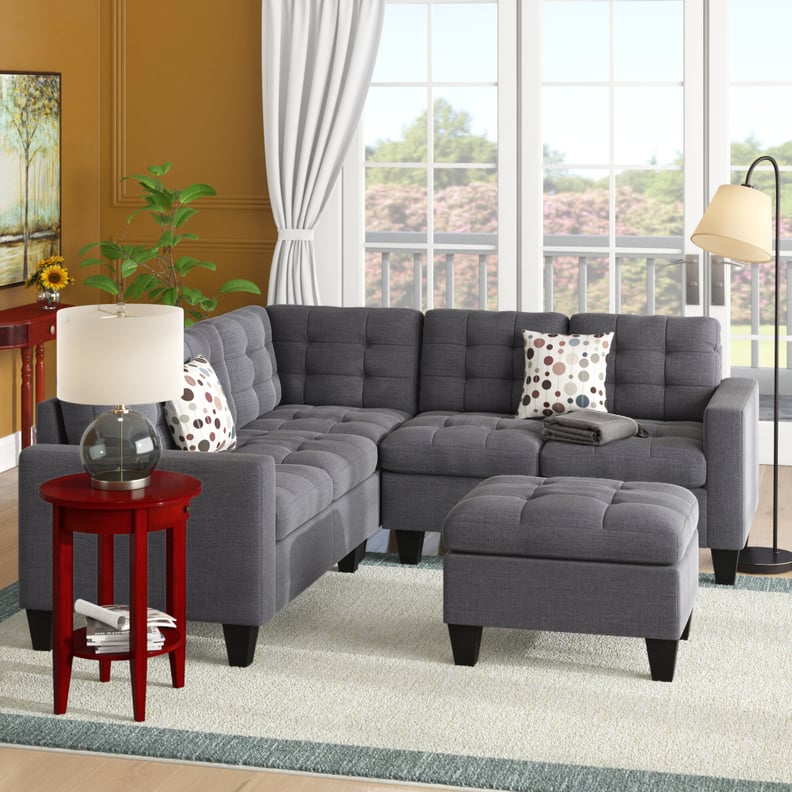 Pawnee 84" Symmetrical Sectional with Ottoman