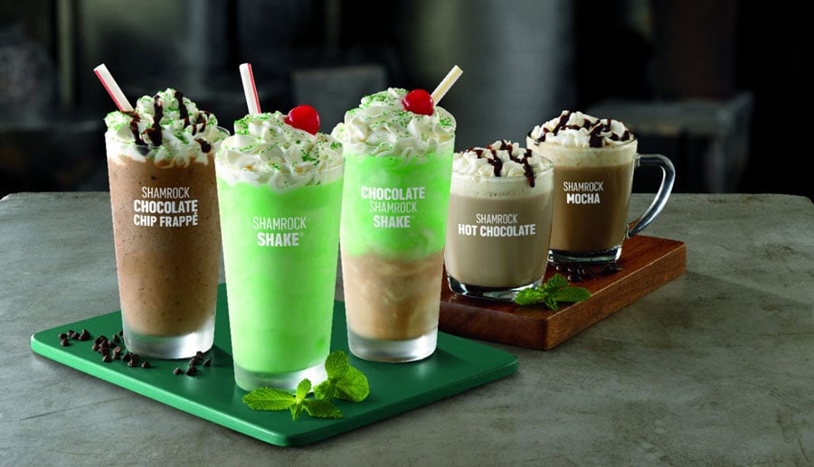 McDonald's Shamrock Drink Menu POPSUGAR Food