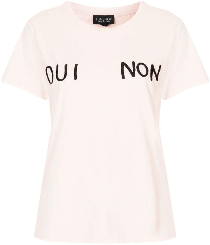 Topshop Oui Non Tee ($32)