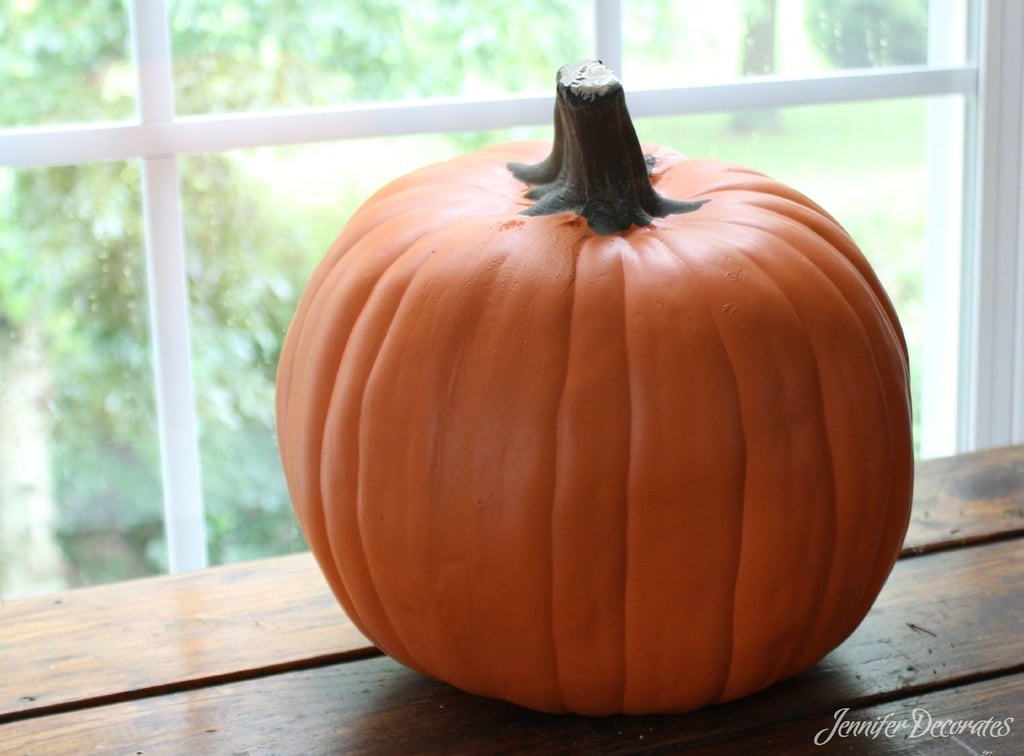 Start with your plastic pumpkin.