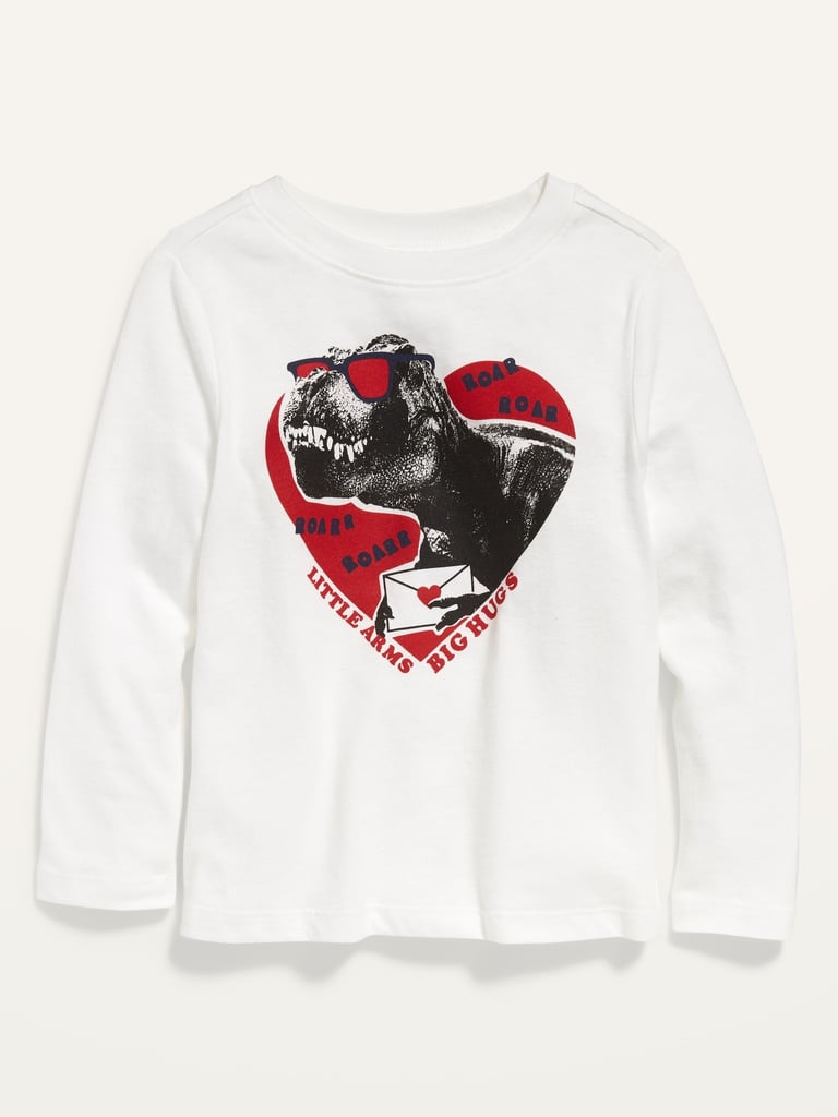 Old Navy Unisex Valentine-Graphic Long-Sleeve Crew-Neck Tee For Toddler