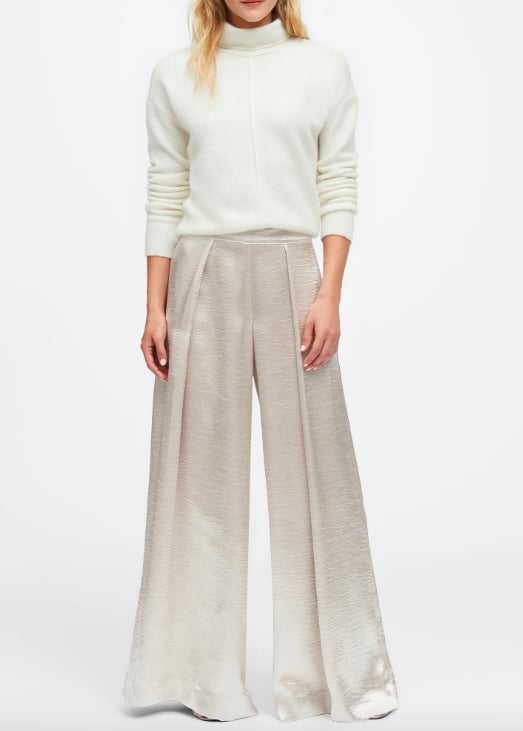 Wide-Leg Satin Pant