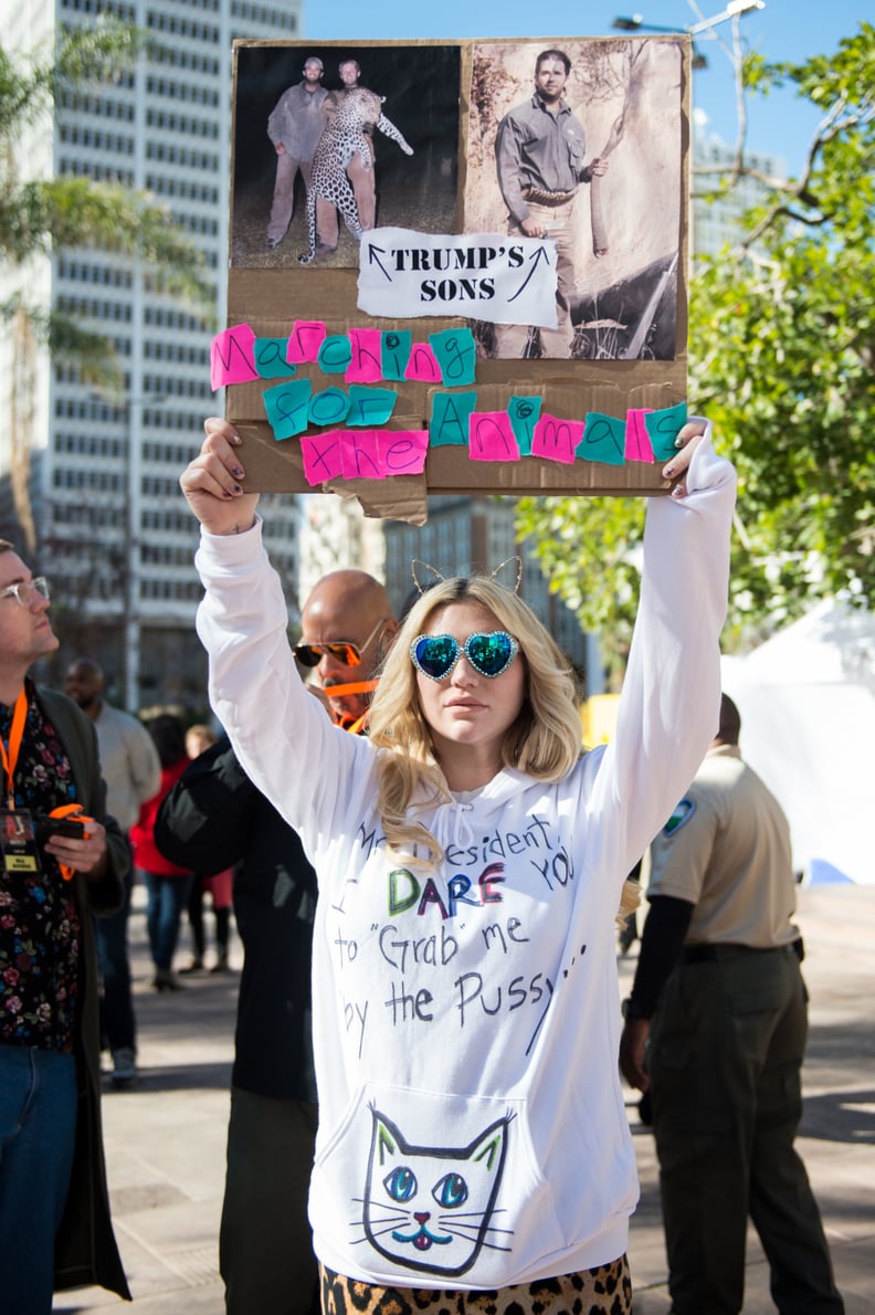 January: She Made Her Voice Heard at the Women's March in LA