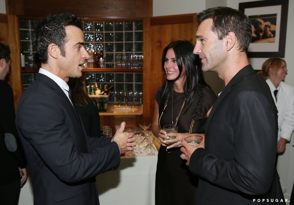 Jennifer Aniston and Justin Theroux at Details Party