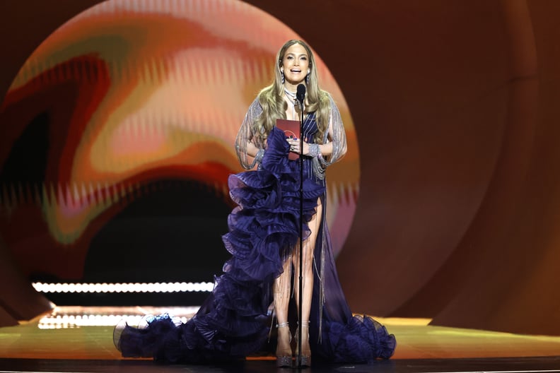 Jennifer Lopez in Gucci at the 2023 Grammys