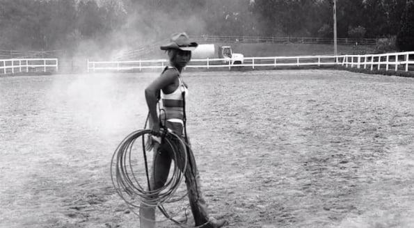 She's really good at all things cowgirl.