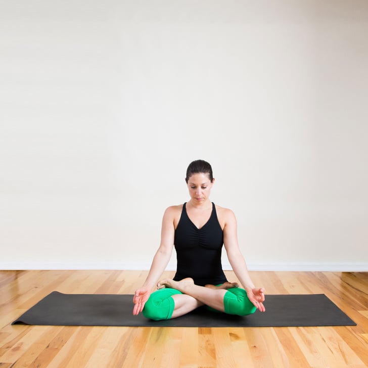 Easy Pose Sukhasana Best Morning Stretches From Yoga Instructors Popsugar Fitness Photo 14