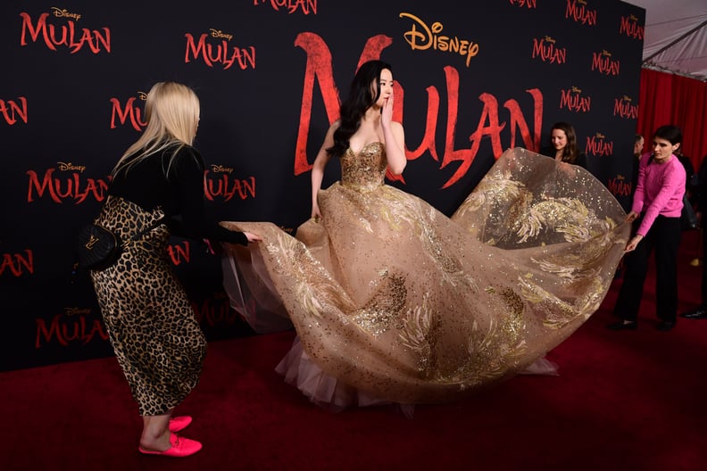 Liu Yifei at the World Premiere of Mulan in LA