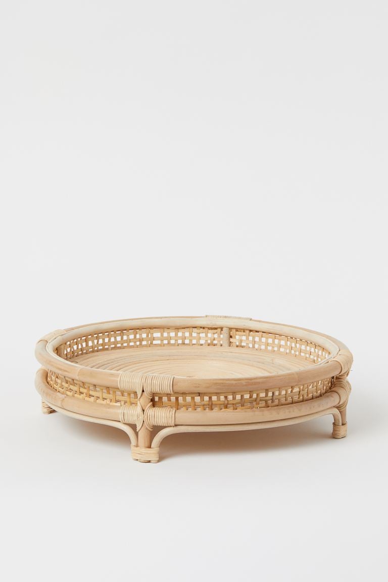 A Cool Tray: H&M Round Rattan Tray