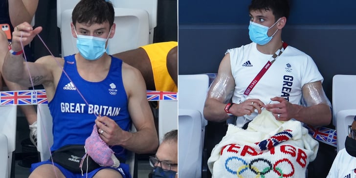 Tom Daley Seen Knitting in Stands at Tokyo Olympics | Photos | POPSUGAR ...