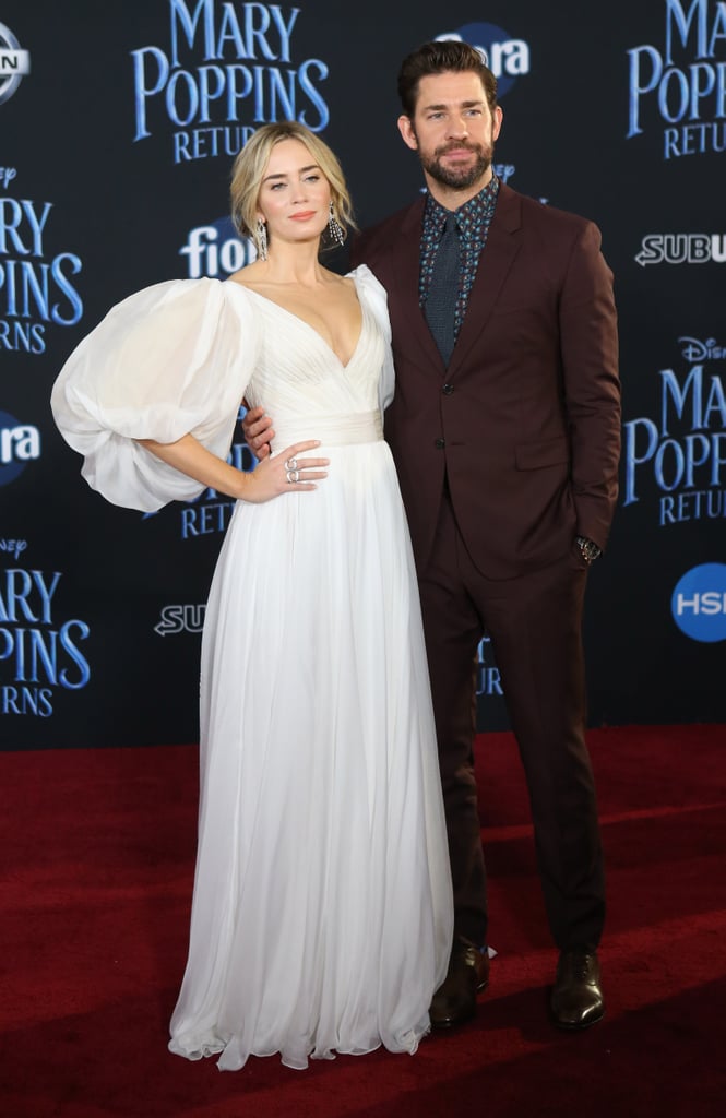 Emily Blunt and John Krasinski Mary Poppins Premiere Photos