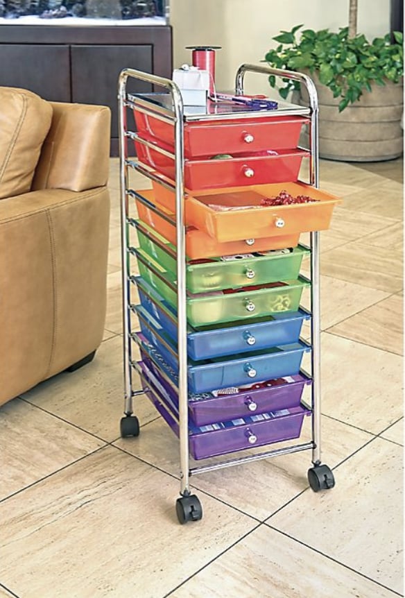 Seville Classics 10-Drawer Wide Organizer