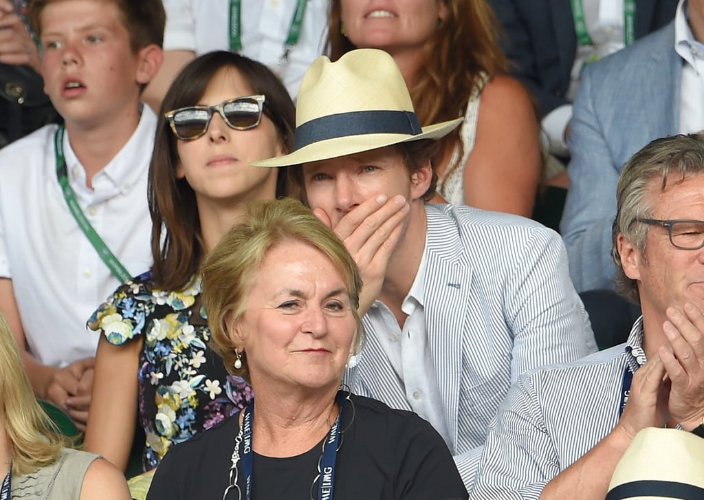 Benedict Cumberbatch and Sophie Hunter at Wimbledon 2015