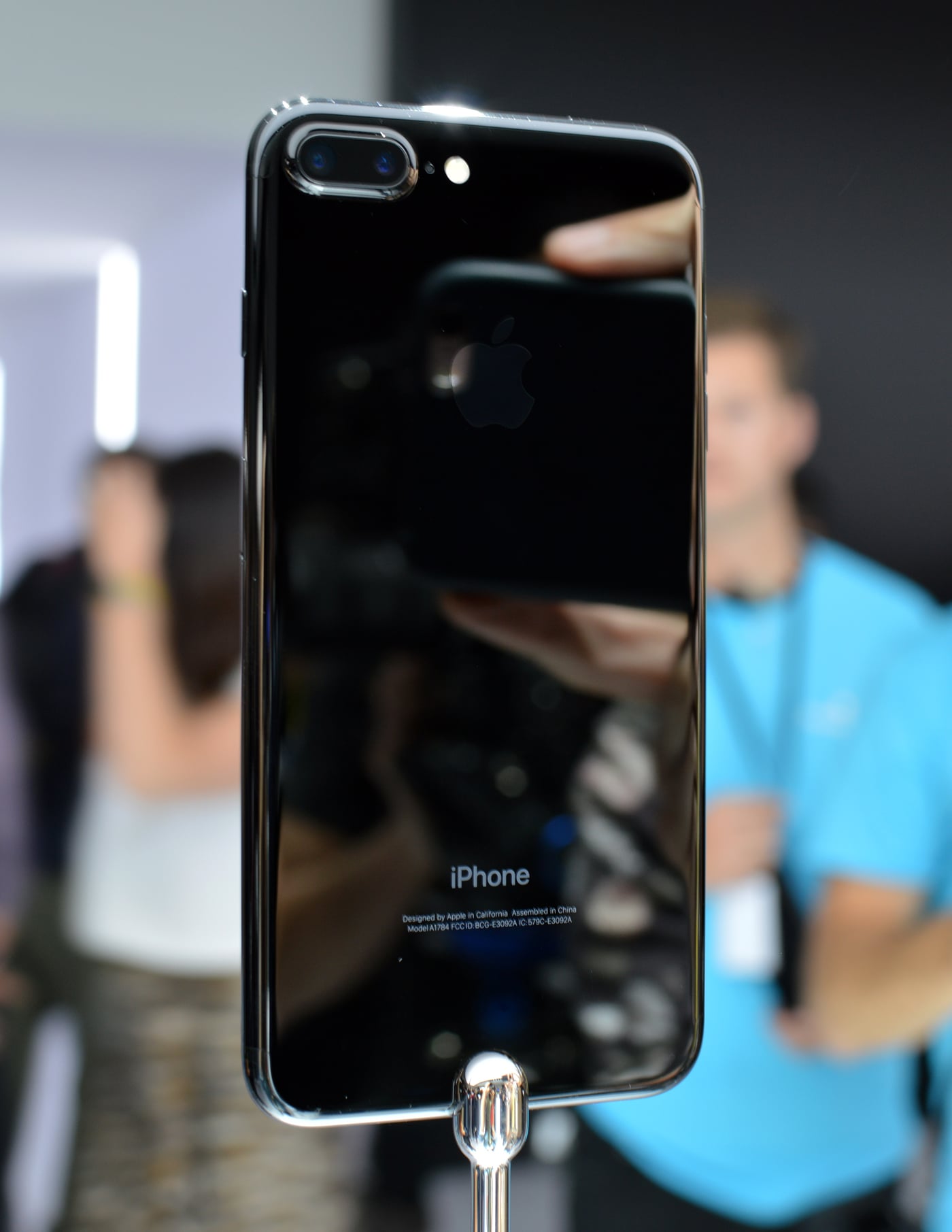 The iPhone 7 Plus in jet black. | I Tried the New Apple ...