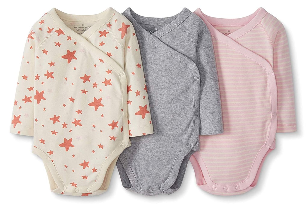 3-Pack Organic Cotton Long Sleeve Side-Snap Bodysuits