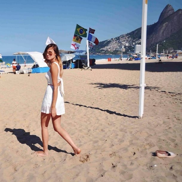 The tank-and-breezy-skirt combo is perfect for a day at the beach. It's one step above a bikini, but not as heavy as your cover-up.
Source: Instagram user weworewhat