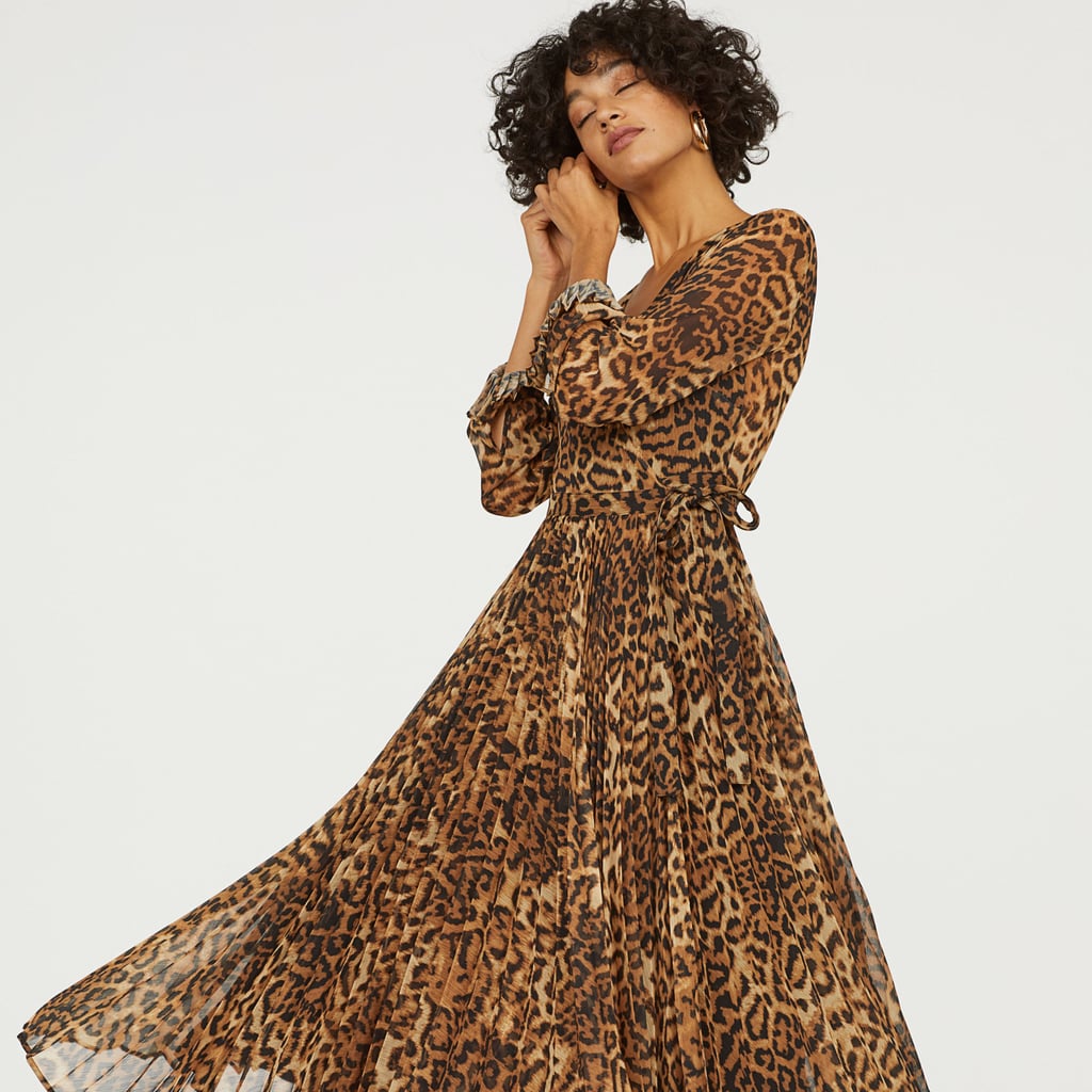 h&m mesh dress with beads