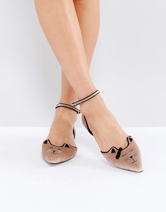 ASOS Lexus Cat Pointed Ballet Flats