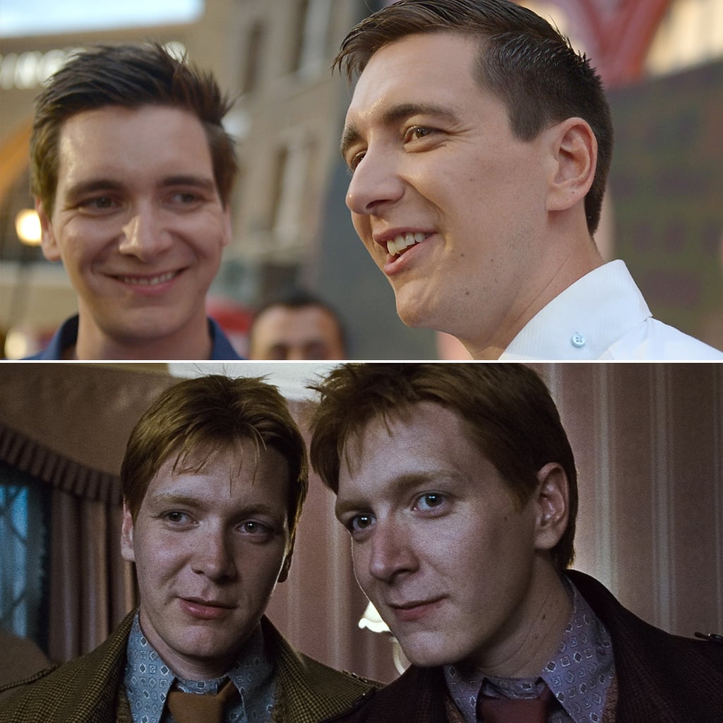 James Phelps (left), Fred Weasley