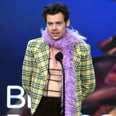 Harry Styles's Grammys Boas Momentarily Distracted Us From His NSFW Banana Necklace