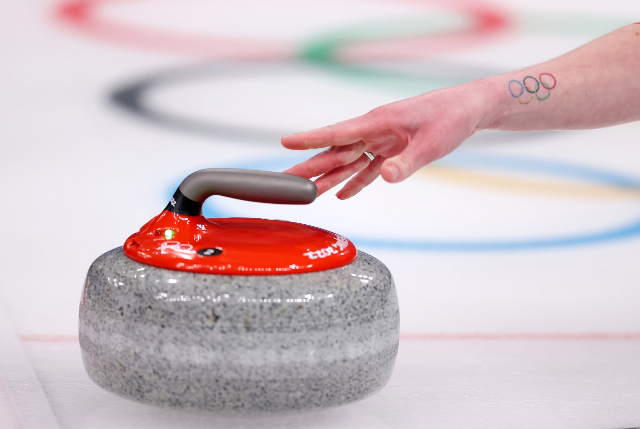 Curling stone lights