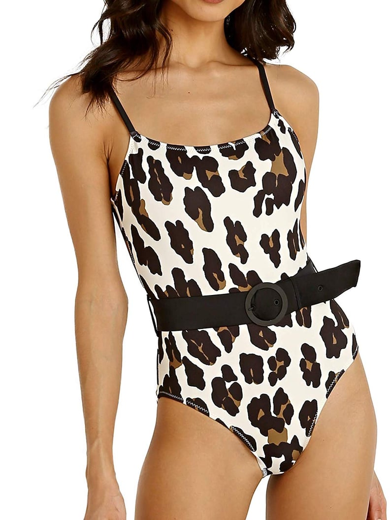 Solid & Striped Belted Nina One-Piece Swimsuit