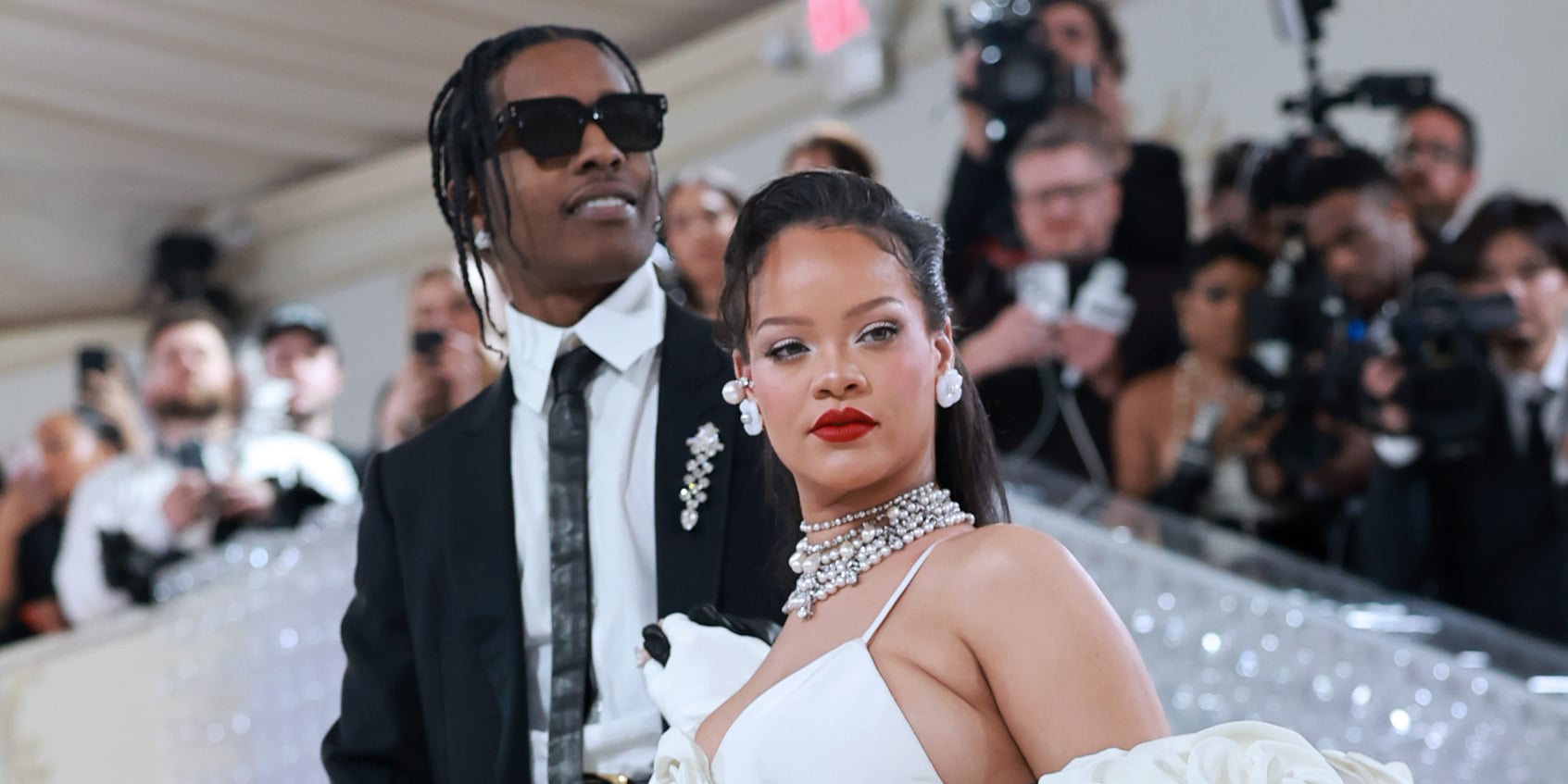 Rihanna and A$AP Rocky at the 2023 Met Gala | POPSUGAR Celebrity