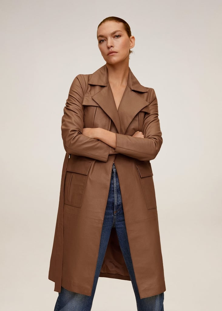 Mango Leather Trench | 6 Winter Coat Trends For Women 2021-2022 ...