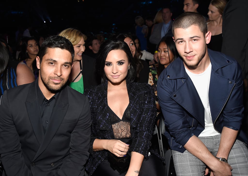 Pictured: Nick Jonas, Demi Lovato, and Wilmer Valderrama
