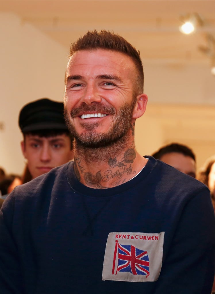 David Beckham at London Fashion Week Men's 2018