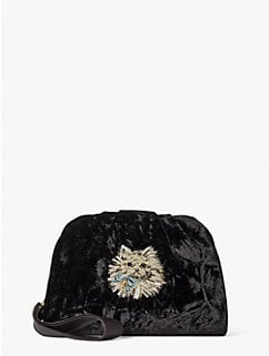 Kate Spade Party Velvet Cat Clutch
