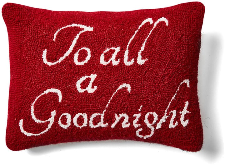 Goodnight Wool Pillow ($35, originally $39) | Holiday Throw Pillows ...