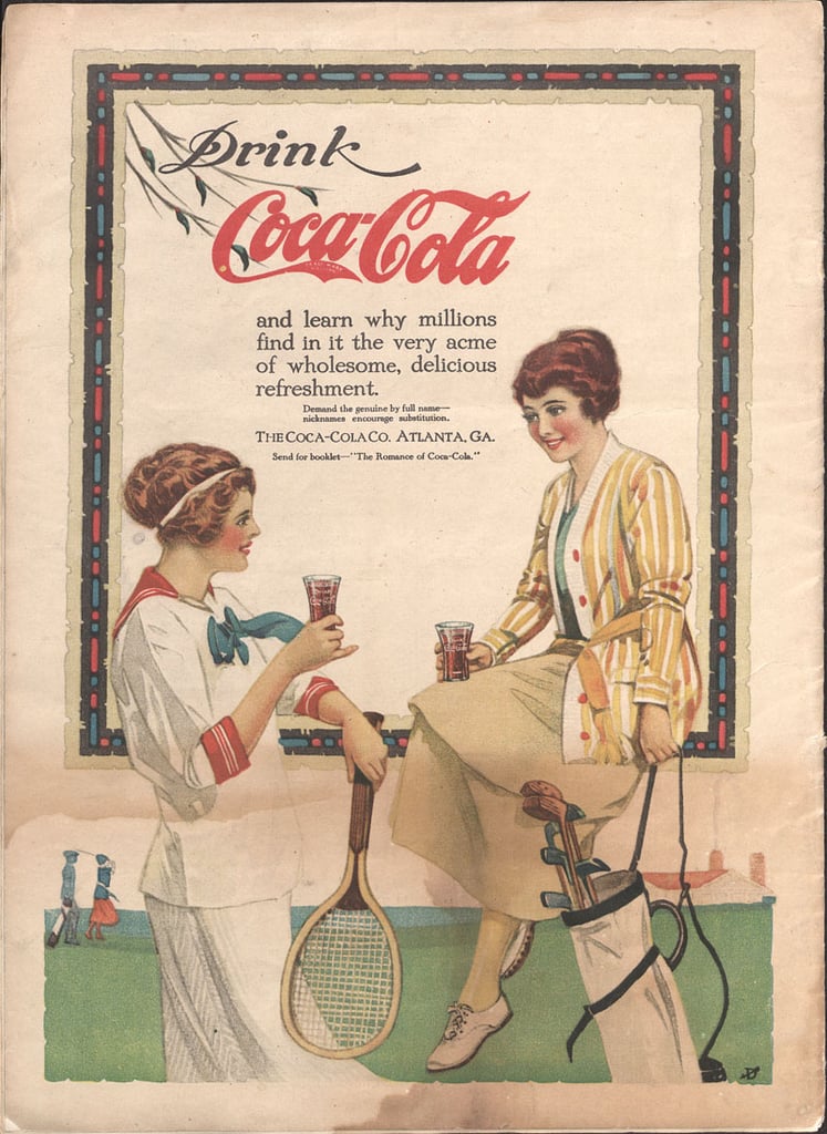 Cool off after a vigorous game of tennis and golf with a Coke.