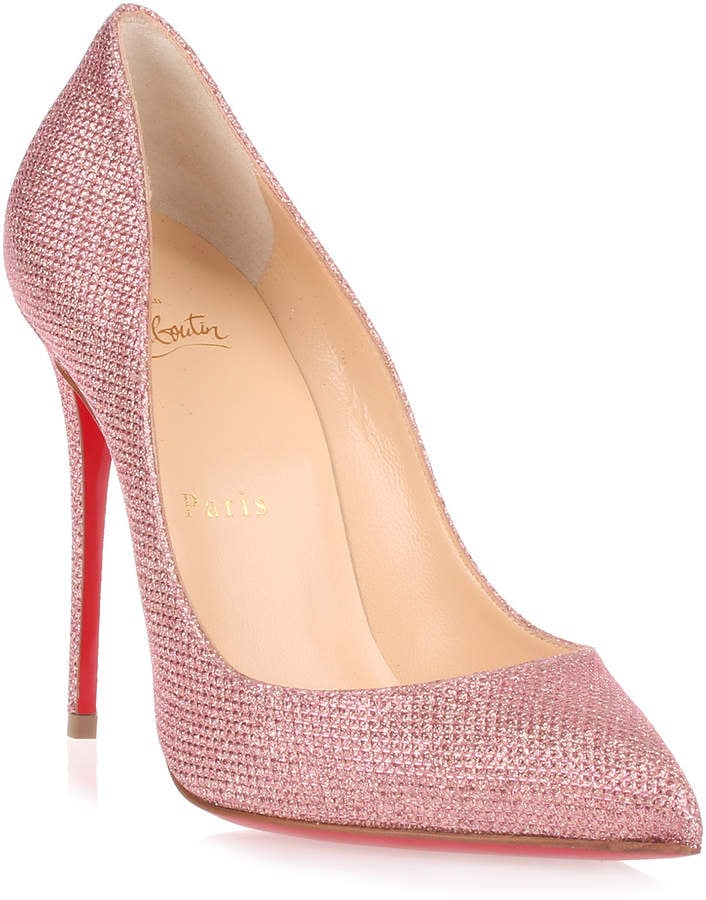 pink sparkly louboutin
