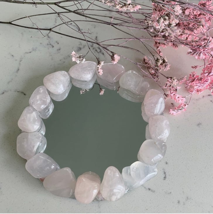 Rose quartz mirrored tray Unique Beauty Gifts Perfect for the