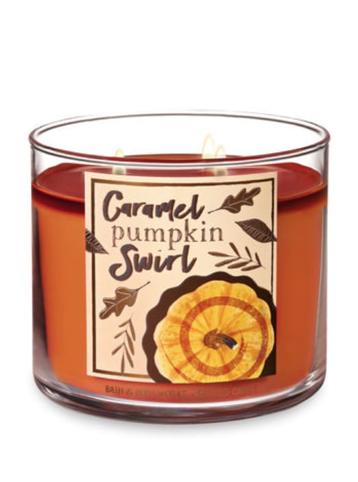 Caramel Pumpkin Swirl Three-Wick Candle